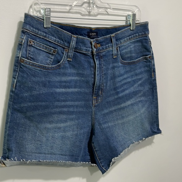 J.Crew Women's Denim Shorts Blue Medium Wash AL582 Size 29 NEW - Picture 2 of 14